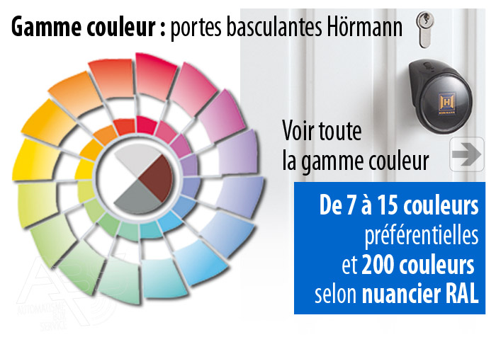 Gamme couleur portes basculantes